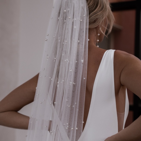 Pearl Veil (Cathedral Length) - Designed by 'Made With Love' Bridal - Picture 4 of 11